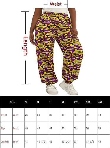 SHENBOLEN Women African Casual Print Long Pants Ankara Wax Pant Plus Size4