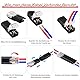 12 Stück Auto Stecker 2 Polig Steckverbindung Kabelverbinder Wasserdicht Steckverbinder Praktischer Schneller Kabelstecker Verbindungen 2 Poliger Steckbarer Kabelanschluss für 18-22 AWG Kabel Crimp