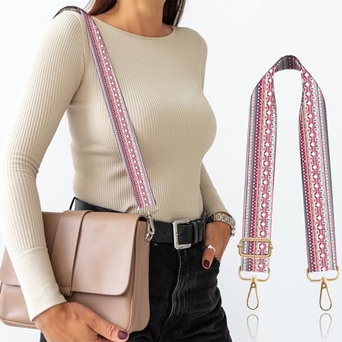 Image of Purse Strap Crossbody Shoulder Straps 1.5 inch Wide Replacement Adjustable for Women Girls Bag Aesthetic Cute