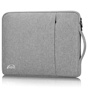 AIPIE Laptoptasche 13 13, 3 13, 6 Zoll für MacBook Air M2 M1, MacBook Pro M2 M1 Tasche 34cm x 25, 5cm Laptophülle mit Griff 2 Fach Passt Surface pro Notebooktasche 12" iPad Hülle, Hellgrau
