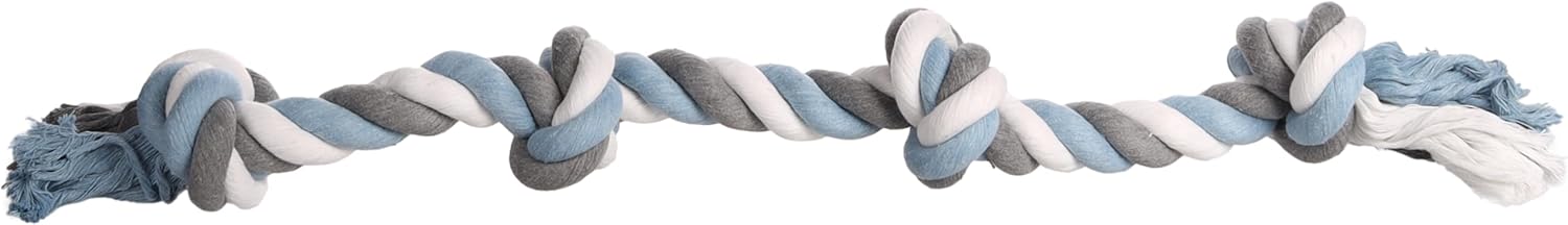 Flamingo HS Cotton Jim Knot Bone 4 Knots Blue/White/Grey 75 cm