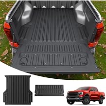 Truck Bed Mat Compatible with 2024 2025 2026 Ford Ranger 5FT Bed Liner Protector Tailgate Protector Cargo Mat TPE Cargo Linder for 2025 Ranger Accessories Truck Bed Mat+Tailgate Mat
