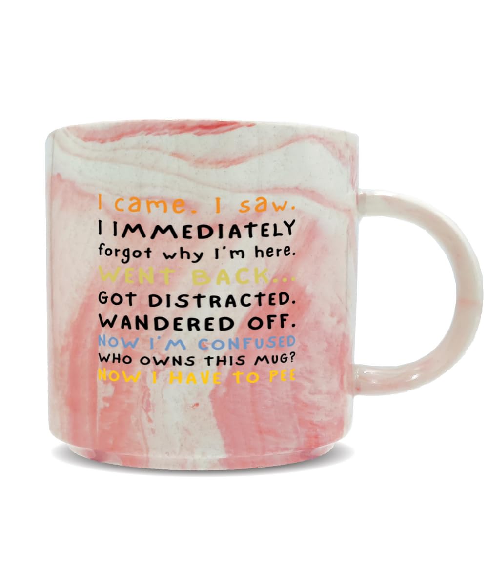 Hippowarehouse I Came, I Saw, I Forgot, Went Back, got Distracted Printed Mug Various Colour Options Ceramic Cup Kitchenware 11oz