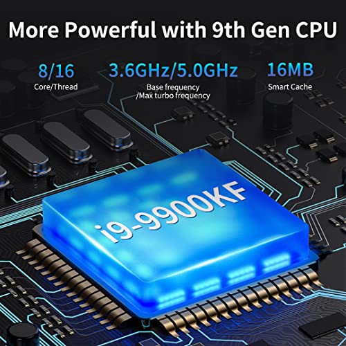 Image of msecore Mini Desktop Computer with i9-9900KF 3.60 GHz, RTX2060 6G, 64G DDR4 RAM, 1T NVME SSD, 4K@144Hz, 8K, Multi-Screen Display, Wi-Fi 6, BT5.1, Gaming PC with Win11 Pro