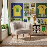 Poltrona Cadeira para Sala de Estar Confortável Tecido VeludoMOBLAN decor (Bege)