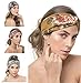Produktbild Osattia 4 Stück Damen Boho Stirnband Elastisches Haarband Böhmisches Blume Gedruckt Stirnbänder Knoten Verdrehtes Breites Dehnbares