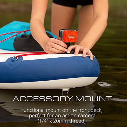 Smooth SUP Inflatable Stand Up Paddleboard, Lightweight Touring SUP, 10\'0\", Sunset - Thumbnail 3