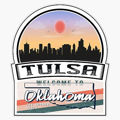 Magnet Tulsa Welcome To Oklahoma The Sooner State Oklahoma State And Cities Series -2 Magnet Vinyl Decal Sticker 5