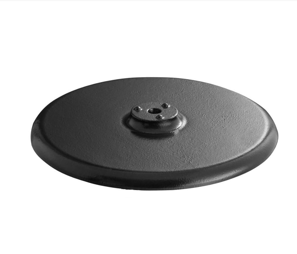 Soro Essentials- 22" Cast Iron Round Restaurant Table Base Only- Table Base is Perfect for Restaurants Coffee Shops Bars Lounge Areas Home