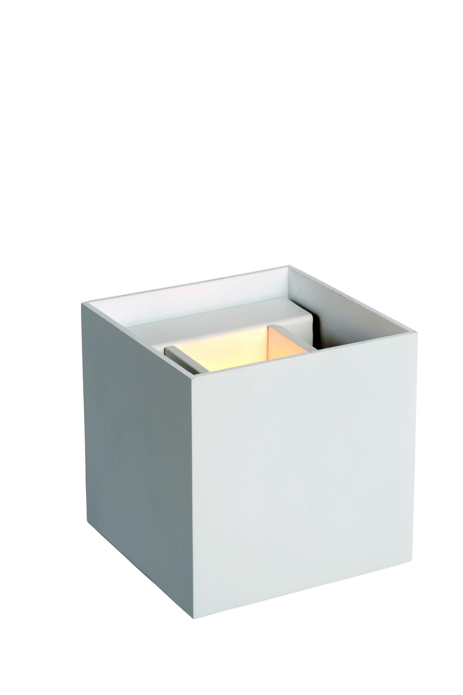 LUCIDE AXI - Foco de pared/Lámpara de pared Baño - LED - 2x7W 2700K - IP54 - Ángulo de haz ajustable - Blanco