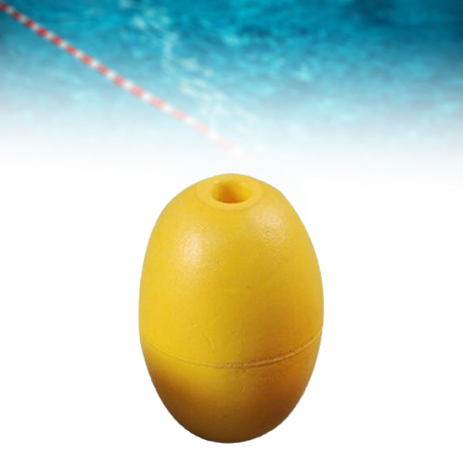 DYNWAVE Float Buoy Deep Water Float Olive Shaped, Deep Water Fishing Marker Buoy, Rope Ball for Boats Water Activities, Yellow