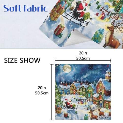 Servilletas de Tela Navidad Set 6 Multicolor 20x20 in miniatura 6