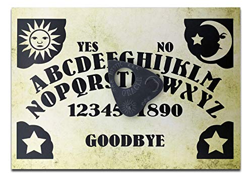 Handgefertigte A4, Sonne, Mond Sterne &Talking, Komplett mit Holz Planchette Ouija Board, klassischer Stil