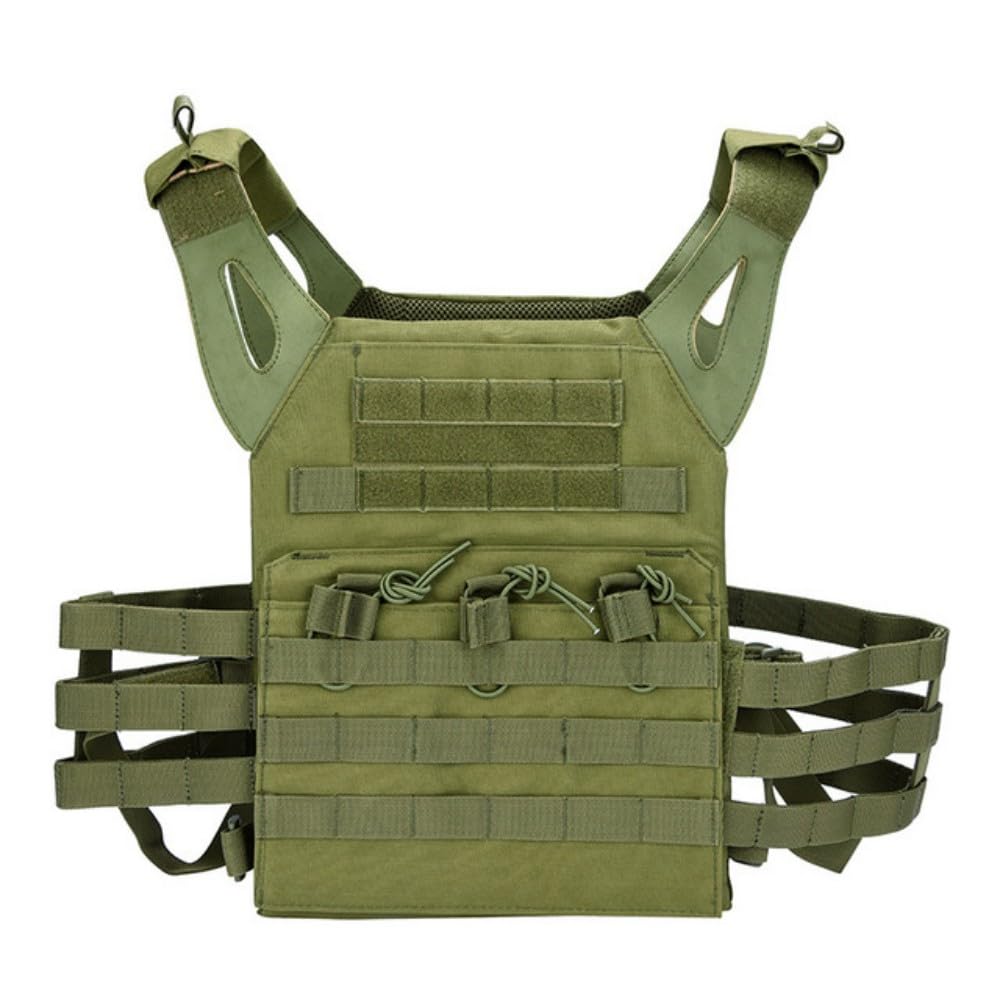 Gilet de guerrier vert camouflage pour sports de plein air et combat tactique