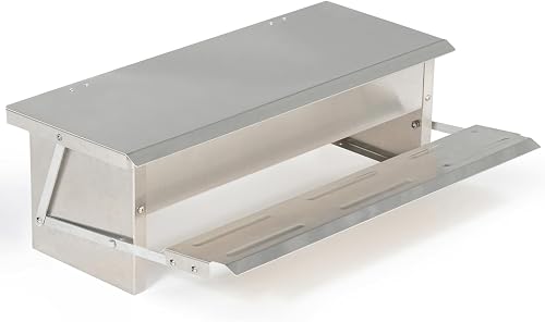 IDMarket - Mangeoire XL pour Poules Distributeur Automatique à pédale en Acier 5 KG - 3