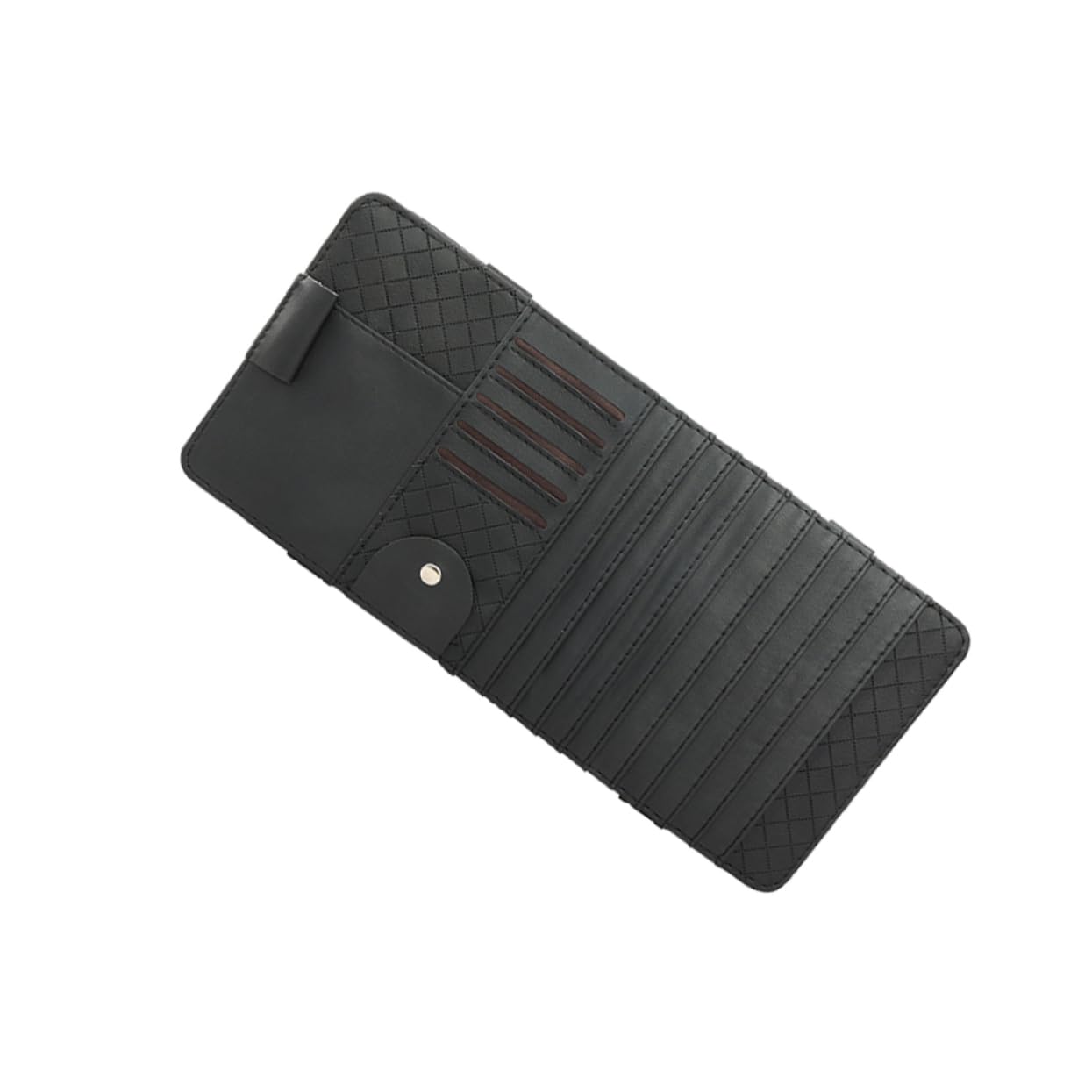 ibasenice 2 Stücke Sonnenblende Lagerung Organizer Fahrzeug Lagerung Tasche Stift Slot Leder Organizer