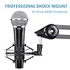 SUNMON SM58 Microphone Shock Mount Holder for Reduces Vibration and Noise, Suitable for Shure SM58-LC, SM58-CN Cardioid Dynamic Vocal Mic #1