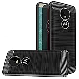 Moto E5 Play Case,Moto E5 Cruise Case, Dretal Carbon Fiber Shock Resistant Brushed TextureAnti-fingerprint Flexible Soft TPU Phone Protective Cover Case For Motorola Moto E5 Play/Moto E5 Cruise(Black)