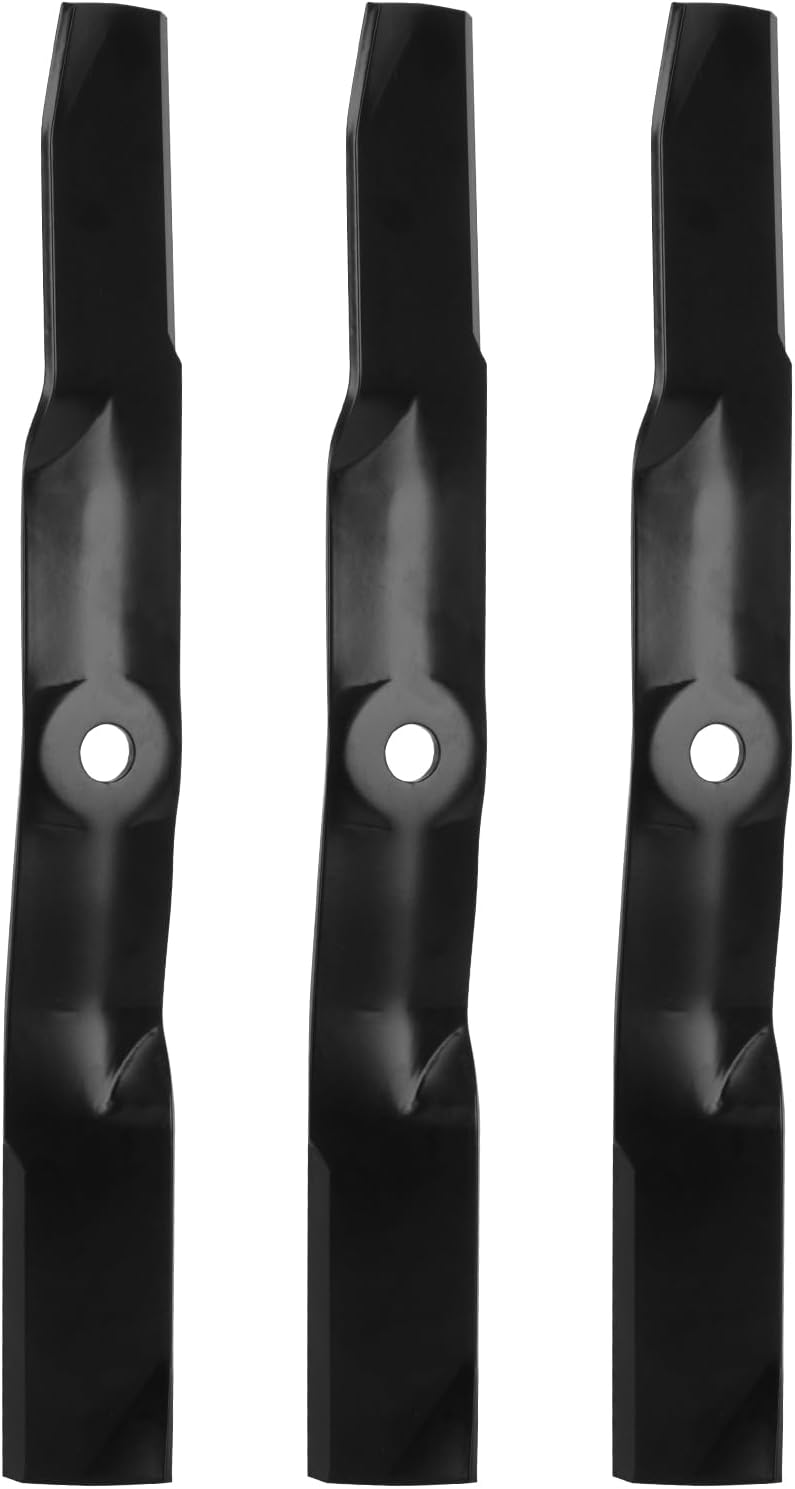 M143504 330-500 Mower Standard Blades Set for John Deere 62 inch Deck 2025R 2027R 2032R 2210 2305 2320 2520 3 Pack