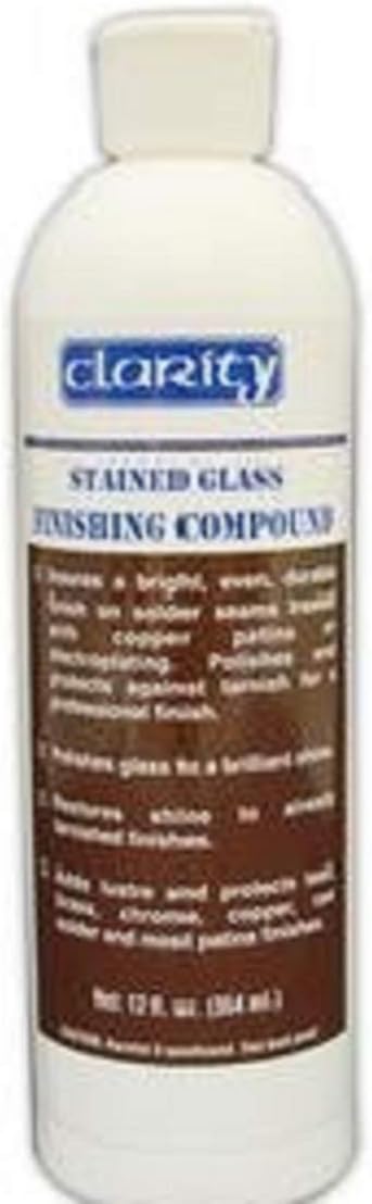 Stained Glass Finishing Supplies - Clarity Wax Finishing Compound Kempro