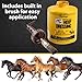 Fiebing's Hoof Oil for Horses with Mineral Oil (32 oz) - Hoof Dressing with Applicator Brush to Condition Dry, Split Hooves & Corns - Prevents Cracks, Splits & Contracted Feet with Semi Gloss Finish