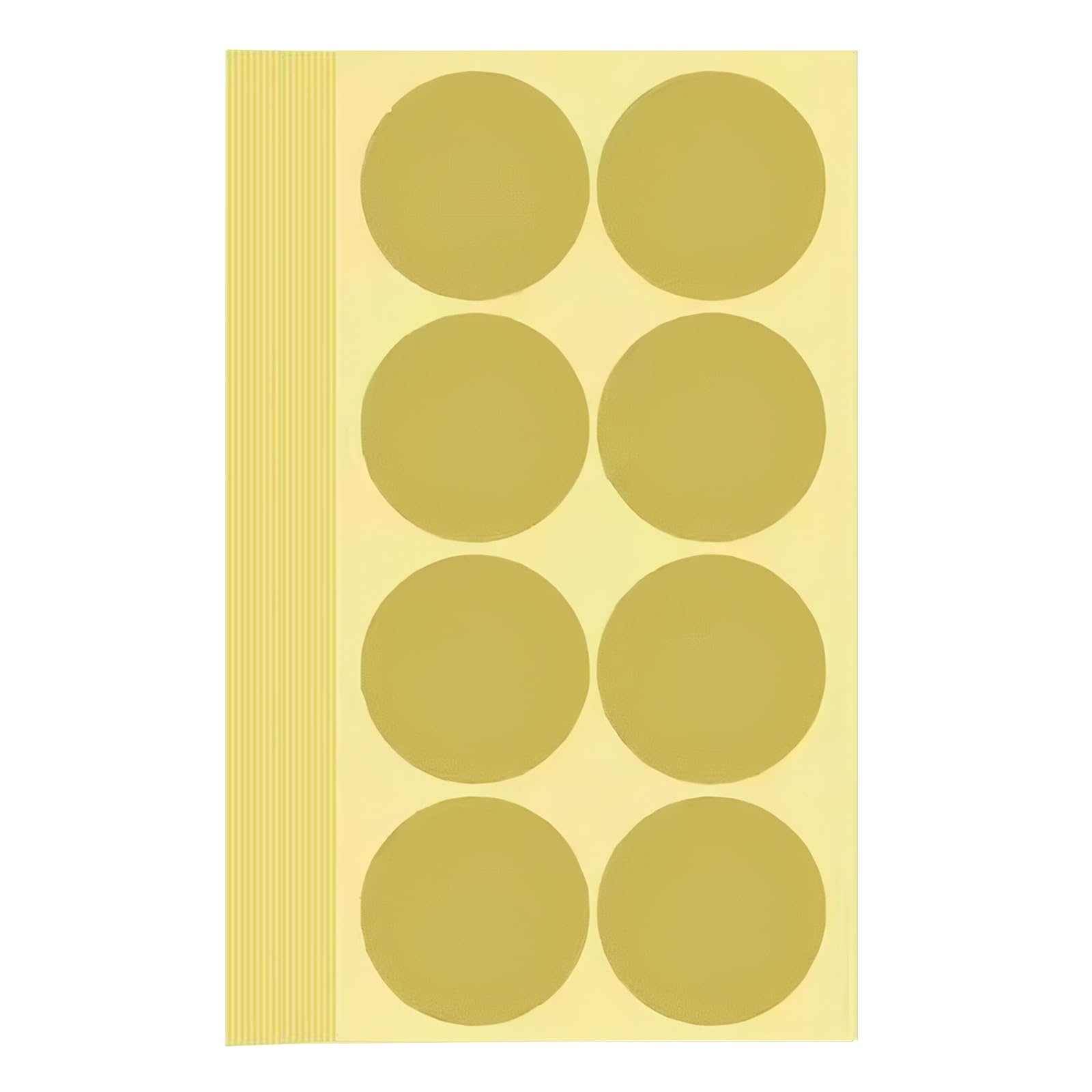 240 Pieces Coloured Dot Stickers Golden, 50 mm Gold Sticky Round Color Coding Labels, 2" inch Self Adhesive Circle Price Stickers Dot Labels for Office, School, Calendar, Organizing
