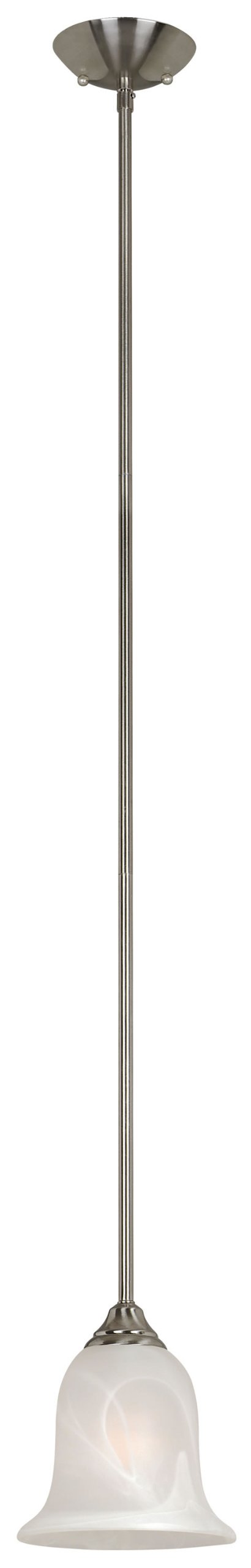 Hardware House 543892 Saturn 6-1/2-Inch by 48-Inch Ceiling Lighting Fixture Pendant Satin Nickel