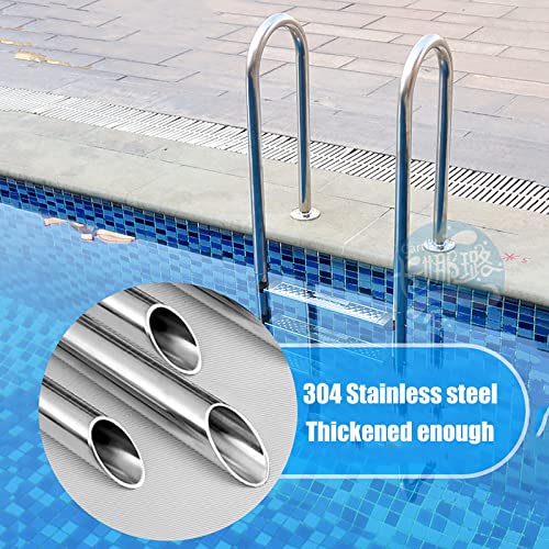 Escalera para piscina 5 peldaños acero inoxidable miniatura 6