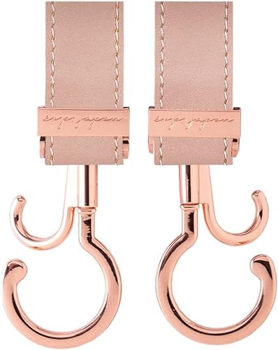 e.x.p.japon バギーフック PKG-Kusumiピンク 360度回転 ダブルフック ベビーカー 荷物フック 耐荷重約60キロ ベビーカーフック 2本入り e-bgh17pg
