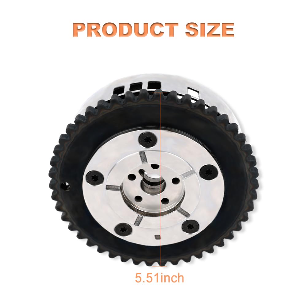 JDMON Variable Valve Timing VVT Sprocket Gear Camshaft Adjuster Compatible with Dodge Challenger Charger Durango Ram 1500 2500 Jeep Grand Cherokee Commander 5.7 2009-2021 Replace 53022243AA 53022243AF