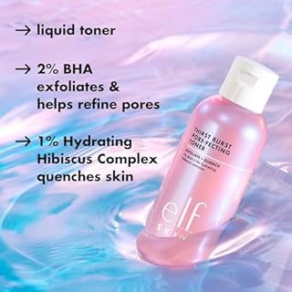 e.l.f. Thirst Burst Pore-fecting Toner, Hydrating & Exfoliating for Face, Smooths, Plumps & Minimizes Pores, Infused with Salicylic Acid, Vegan & Cruelty-Free