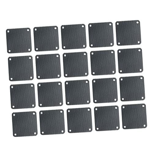 KICHOUSE 20pcs Cooler Fan PVC Strainer Mesh for Computer Cooling Fans and Dirt for Home Chassis and Electronic Devices