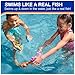 SwimWays Rainbow Reef Fish Toy, Kids Swimming Accessories & Water Toys, Learn to Swim Pool Toys for Kids Ages 5 & Up, Batteries Included, Swim Shady