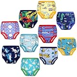 FLYISH DIRECT Culottes Apprentissage 100% Coton, Lot de 10 slip d apprentissage pour Garço...