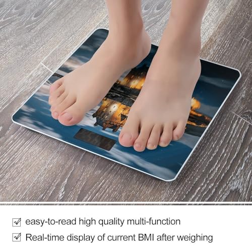 Báscula digital de baño de vidrio templado miniatura 5