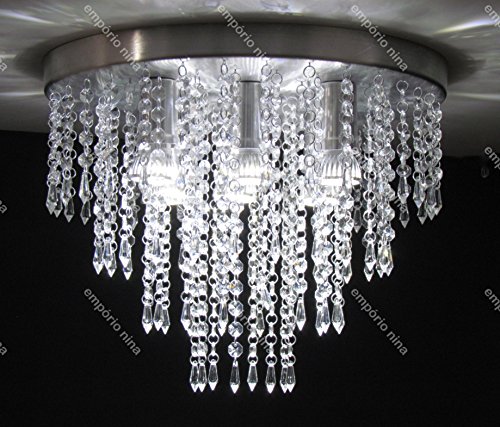 Lustre de Cristal Acrílico Bright A41 - Sala, Quarto, Bivolt