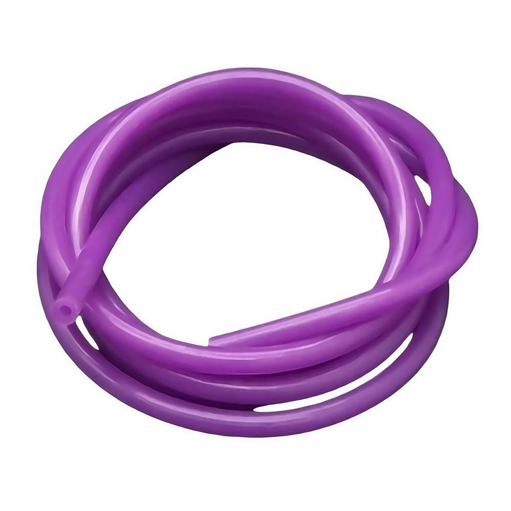 Soft Rubber Hose Flexible Rubber Hose Purple Length 1 Meter Silicone Tube OD 1-12mm, ID 0.5-10mm Capillary Tubing(8mm x 10mm)