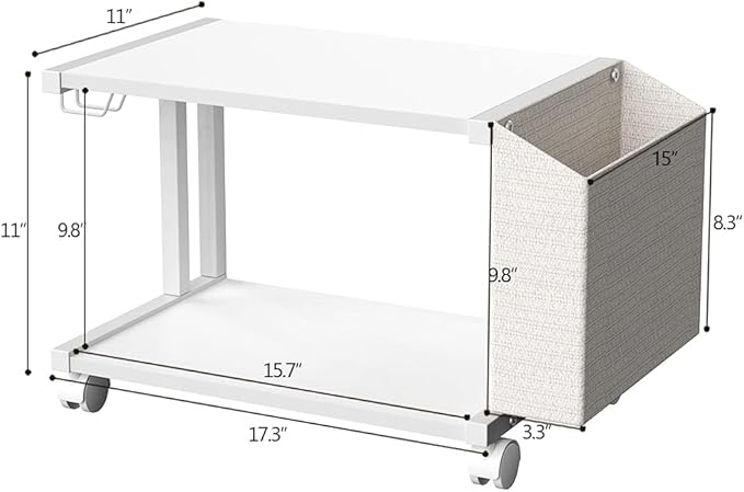Soporte para impresora VEDECASA 2 niveles blanco moderno miniatura 4