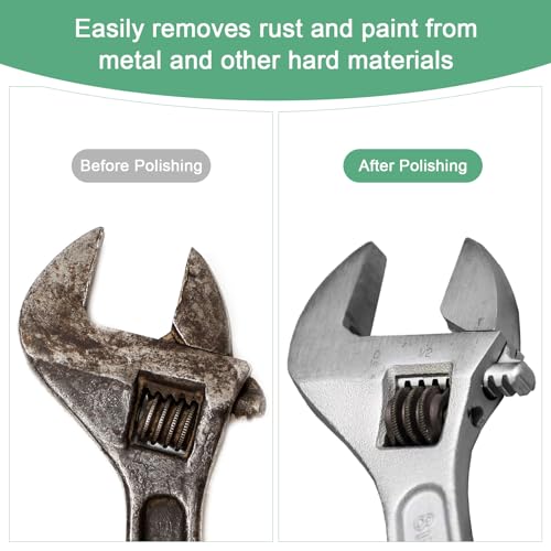 M METERXITY 10er Pcs Schleifsteine Mit Aufsatz 1/4 Zoll (6mm) Schaft Aluminiumoxid Polier Schleifbohrer Für Rotationswerkzeuge 0 63 Zoll (16mm) Durchmesser 80 Körnung Spitzen Set [Braun]