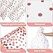 Newwiee 3 Pcs Round Dot Tablecloth 84 Inch Plastic Table Cover Graduation Confetti Tablecloths for Grad Wedding Bridal Shower Birthday Spring Graduate Party Decor (White and Rose Gold Dots)