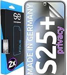 smart engineered – 2x se® 3D SCHUTZFOLIE Privacy für Samsung Galaxy S25 Plus, A