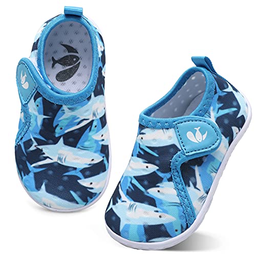 Image of FEETCITY Boys Girls Water Shoes Kids Aqua Socks Quick Dry Barefoot for Beach Swimming Pool