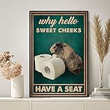 Meerschweinchen-Poster mit Aufschrift 