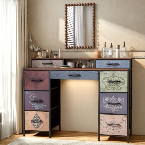 Tocador grande tocador con 9 cajones tocador