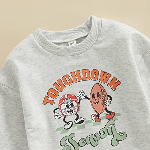 Image of Baby Boy Girl Pumpkin Sweatshirt Tops Toddler Halloween Outfit Long Sleeve Crewneck Pullover Sweater Shirt Fall Clothes