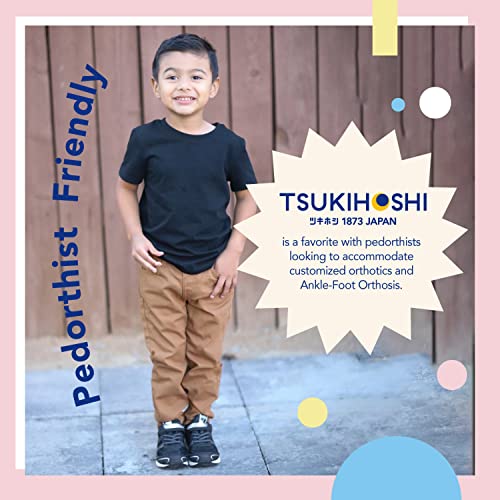 TSUKIHOSHI Velocity Kids Shoes - Strap-Closure Machine-Washable Kids and Toddler Shoes with Wide Toe Box & Non-Marking Traction Outsoles, Ages 1-84