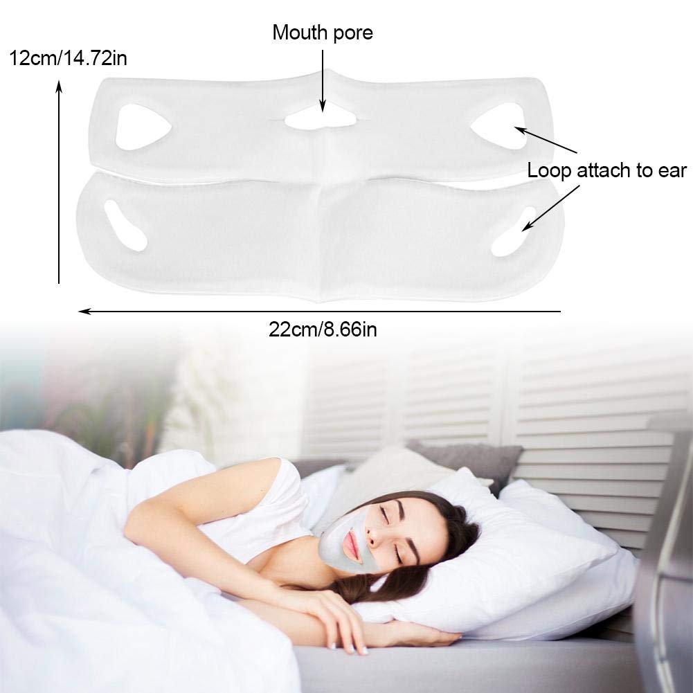 Maschera a V per il viso, rassodante e idratante per il sollevamento del collo e del viso, cura del viso antietà con design a V