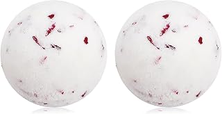 Bath Bombs for Women Spa Gift Set with Rose Milk Essential Oils Sea Salt Moisturizing Relaxing Birthday Gift for Her Bubble Bath Skincare Relaxation Aromatherapy Gifts 2 Pack
