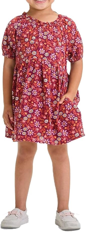 Cat & Jack Baby & Toddler Girls Woven Short Sleeve Dress with Pockets -