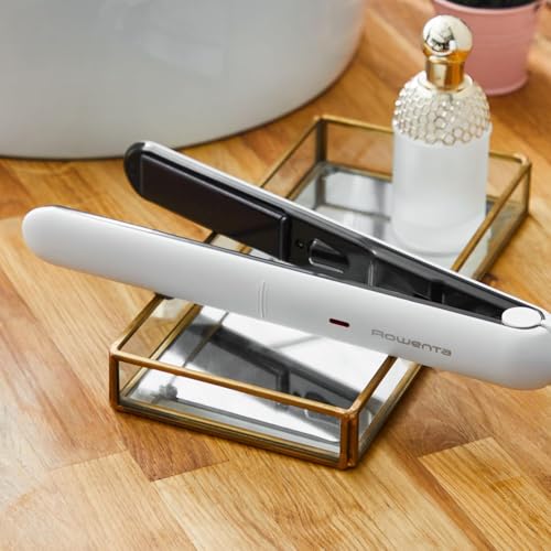 Rowenta Optiliss, Plancha de pelo con revestimiento cerámico para un pelo suave y brillante, 10 temperaturas hasta 230 º, rendimiento de alisado eficiente, sistema de bloqueo, SF3210